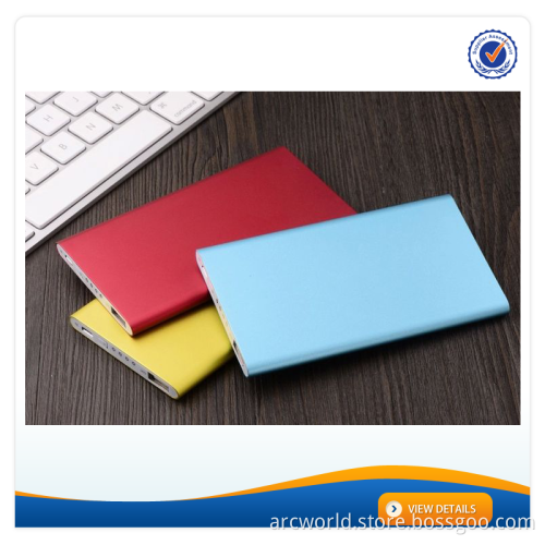 AWC372 factory price 7mm aluminium alloy 5000mah external battery for samsung galaxy s3 competitive 5000 mah power bank